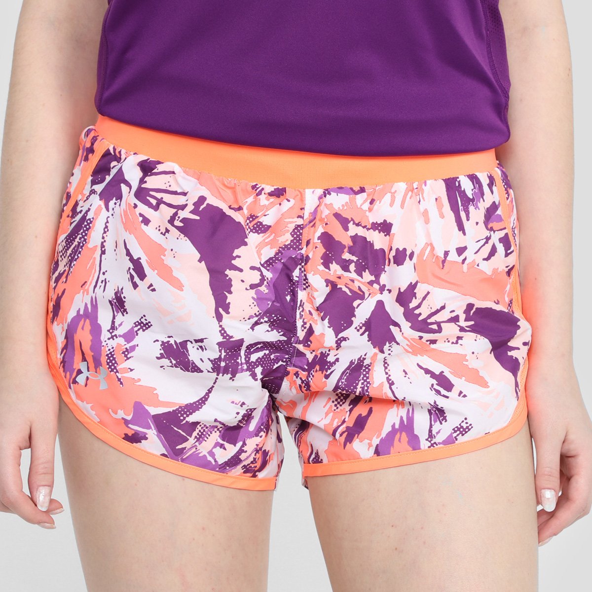 Short Under Armour Fly By 2.0 Printed Feminino Menor preço em Short Under Armour Fly By 2.0 Printed Feminino