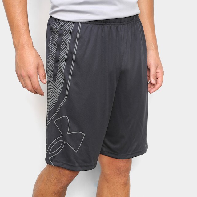 Short Under Armour Novelty Tech Masculino - Cinza+Branco é boa?