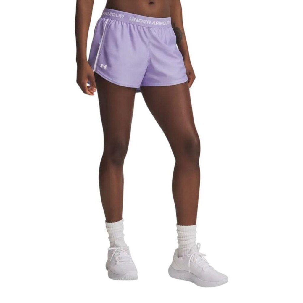 Short Under Armour Tech Play Up Feminino - Lilás GG