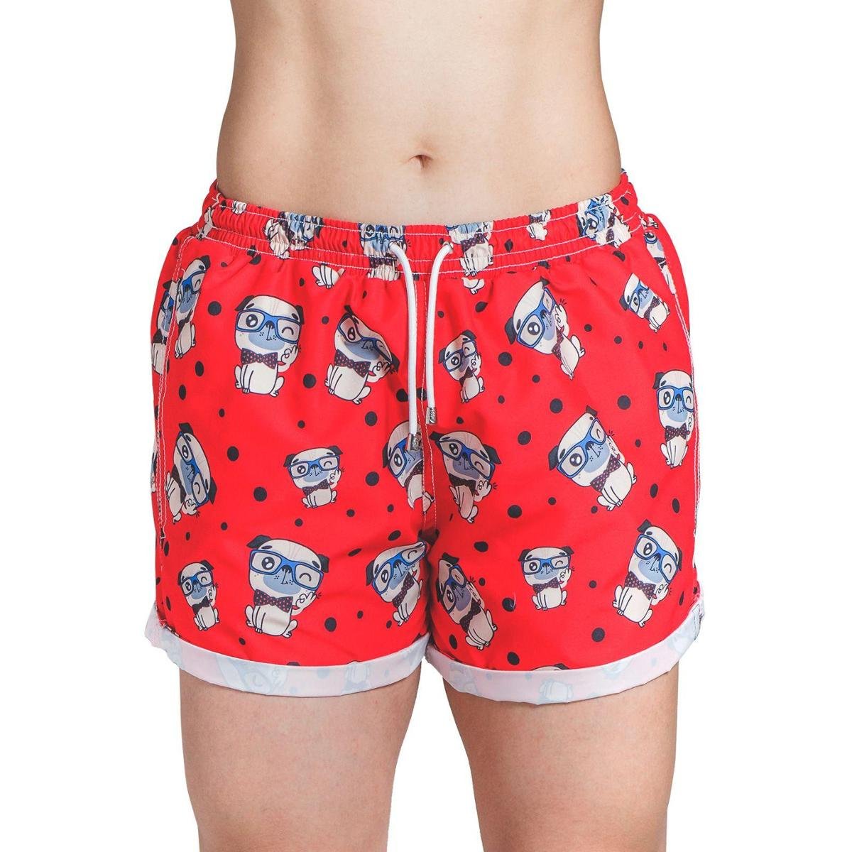 short com estampa feminino