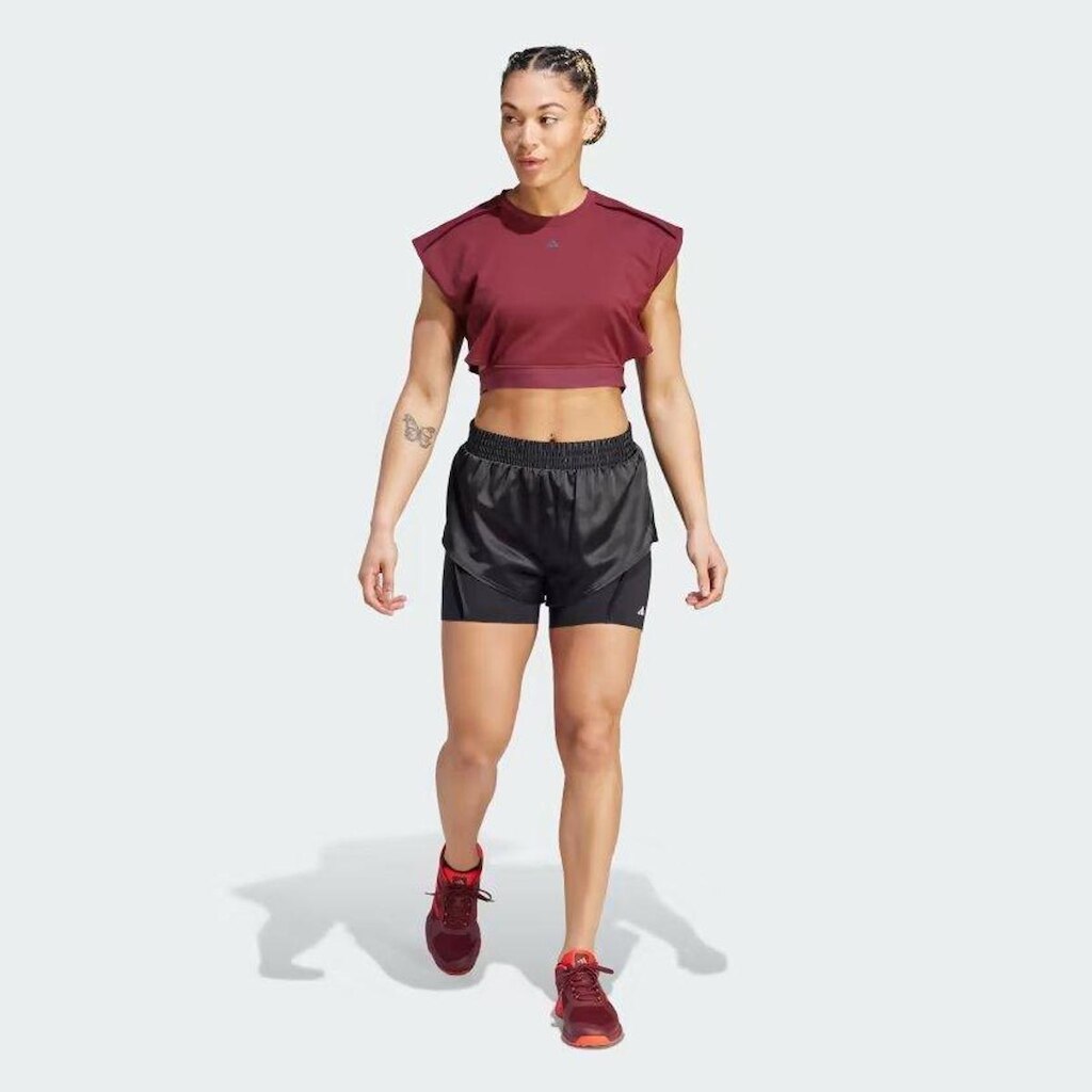 Shorts Adidas 2 Em 1 Power Aeroready  Feminino