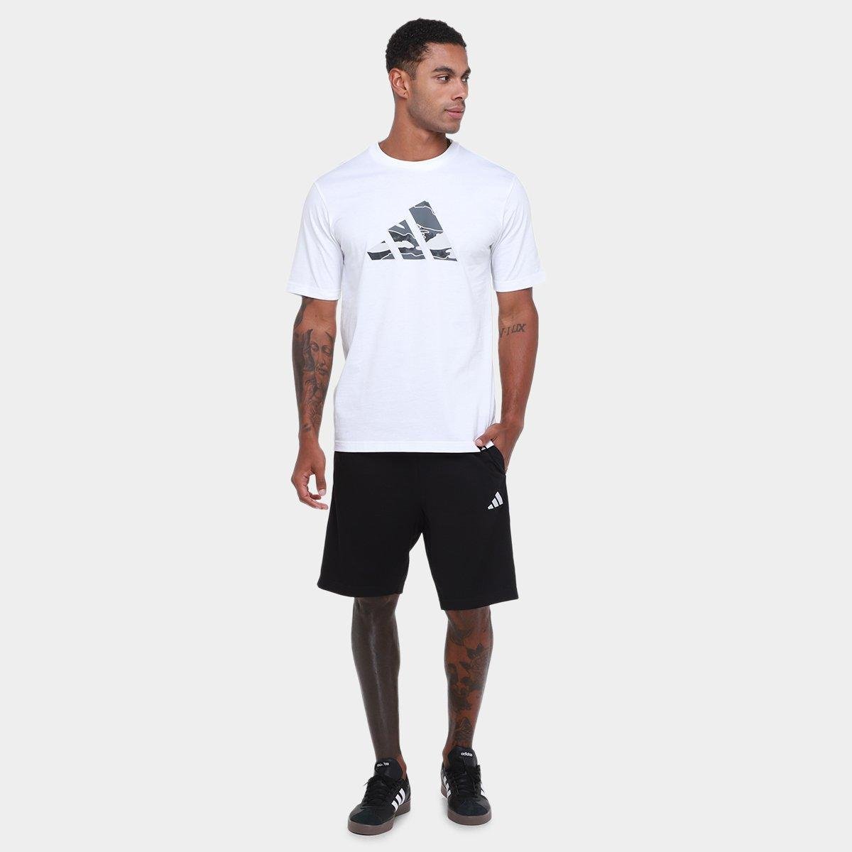 Shorts Adidas 3 Stripes Alongado Masculino - 3