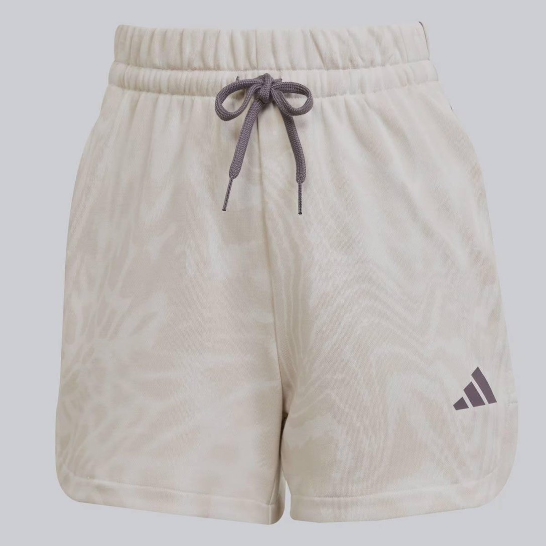 Shorts Adidas All Over Print Feminino Bege - Bege
