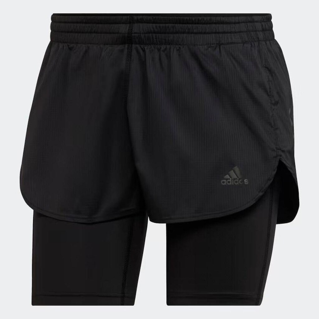 Shorts Adidas Dois Em Um Run Fast Feminino