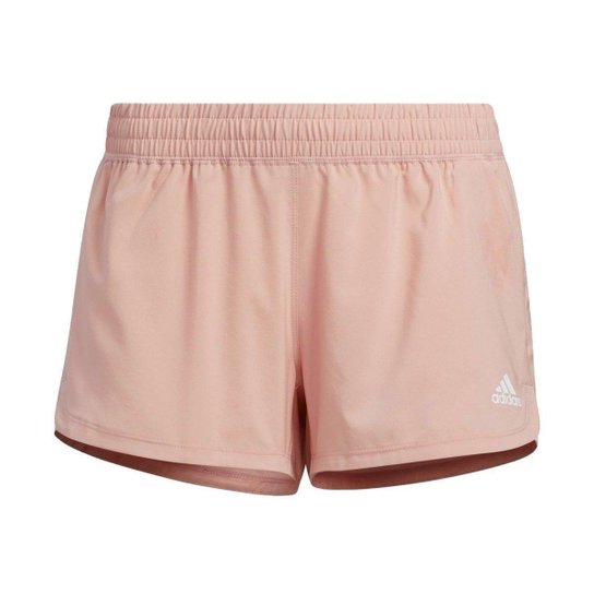 Shorts Adidas Pacer 3 Listras Feminino HD9585 - Rosa+Branco Menor preço em Shorts Adidas Pacer 3 Listras Feminino HD9585 - Rosa+Branco