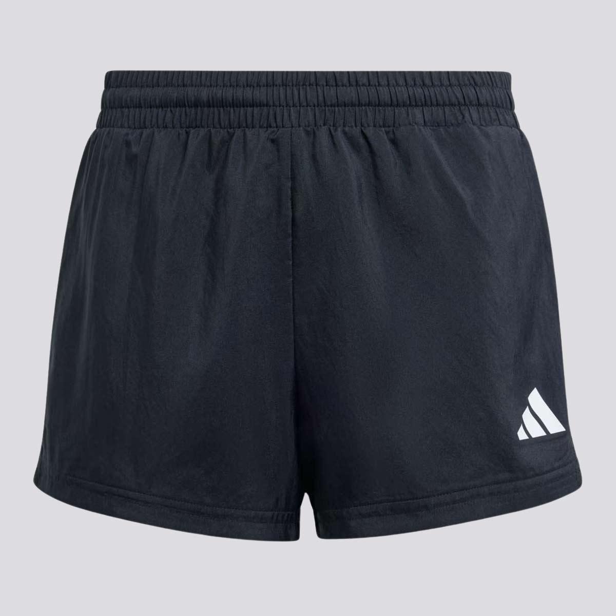 Shorts Adidas Train ESS 3 Stripes Feminino Juvenil Preto Menor preço em Shorts Adidas Train ESS 3 Stripes Feminino Juvenil Preto