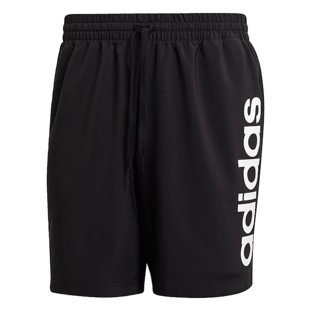Shorts AEROREADY Essentials Chelsea Linear Logo Adidas - Preto+Branco Menor preço em Shorts AEROREADY Essentials Chelsea Linear Logo Adidas - Preto+Branco