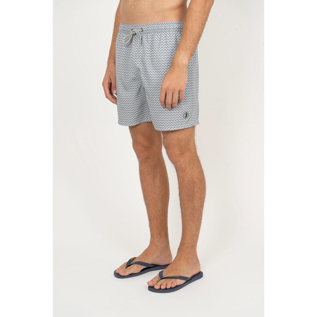Shorts Aleatory Estampado Bay Cinza