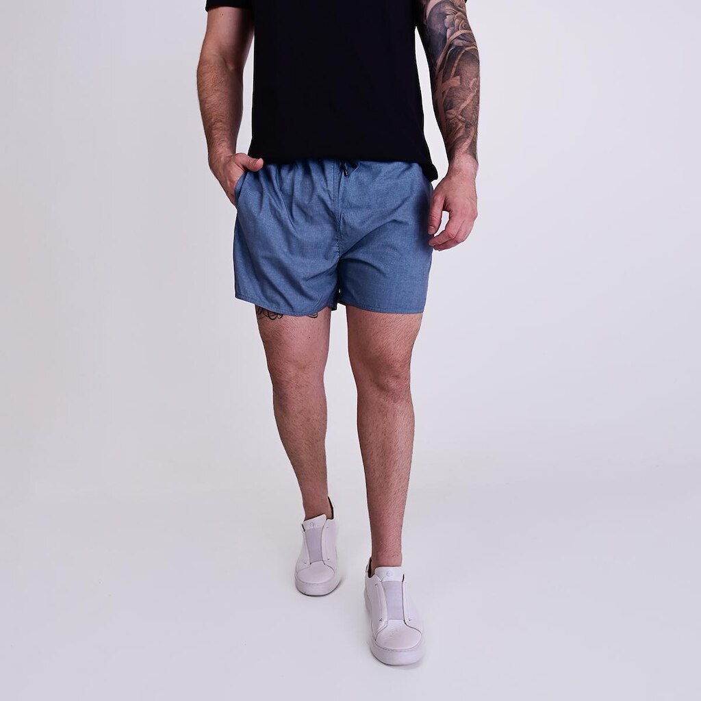 Shorts Beach Reserva Textura Verde Mescla