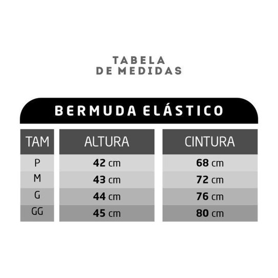 Shorts Bermuda Elastano Premium Preto WSS Diamond