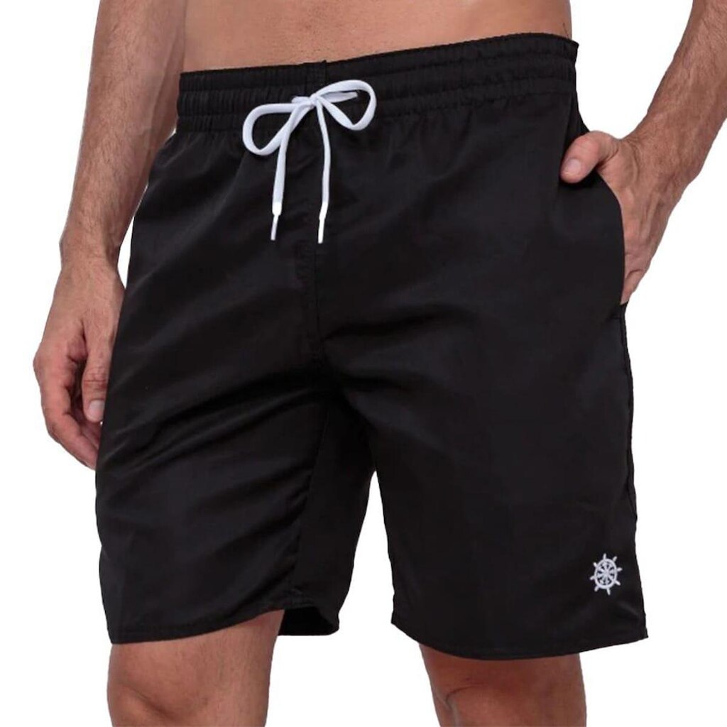 Shorts Bermuda Masculina para academia Tactel com bolsos