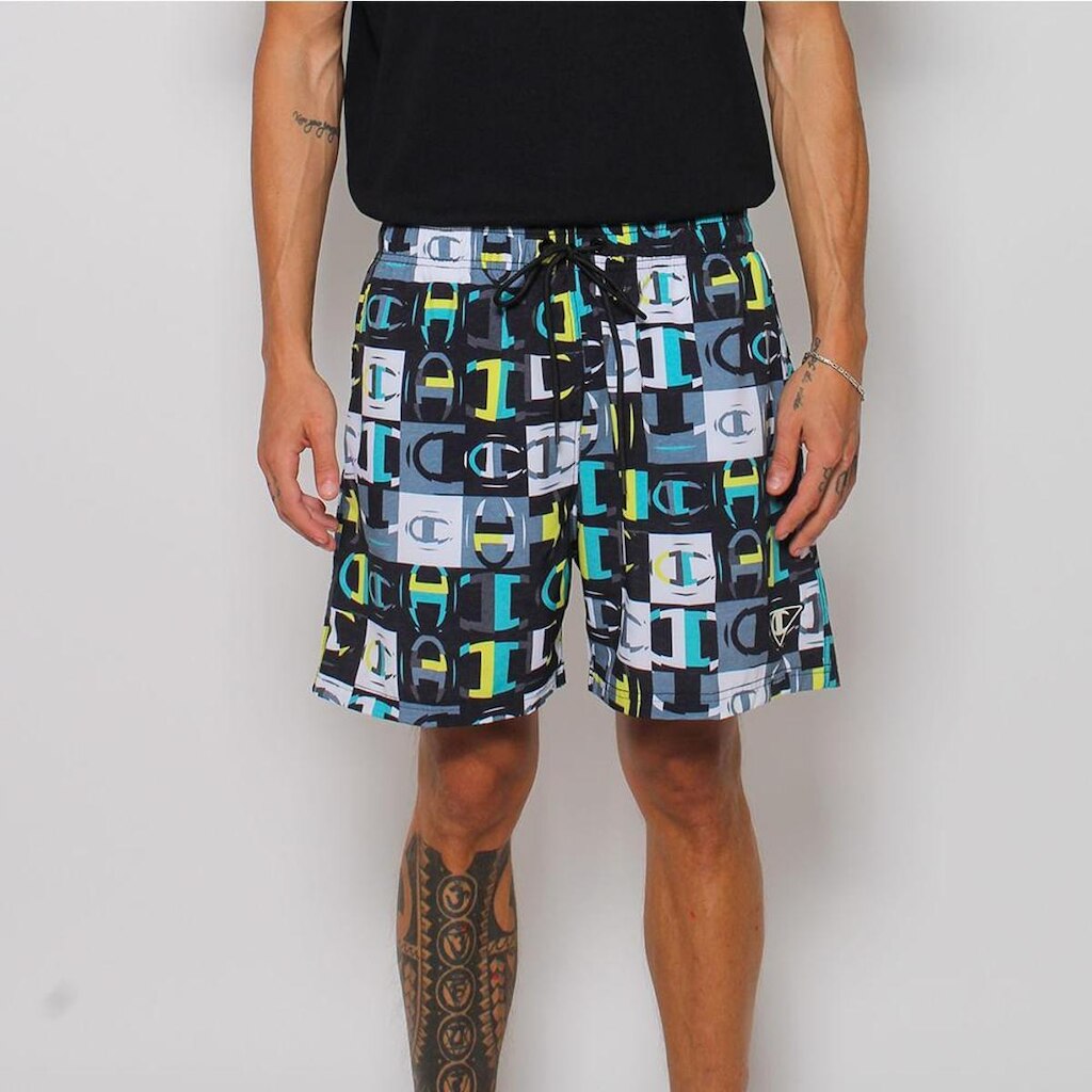 SHORTS CHAMPION ATHLETIC ELASTICO BEACH C PATCH