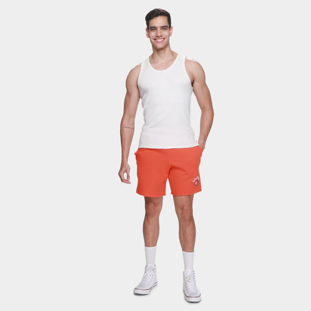 Shorts Champion Powerblend Graphic Masculino - 3