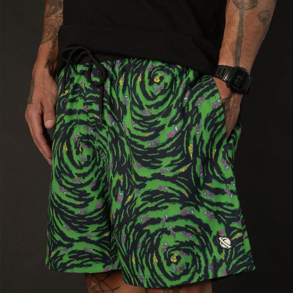 Shorts Com Elástico Lost X Rick and Morty