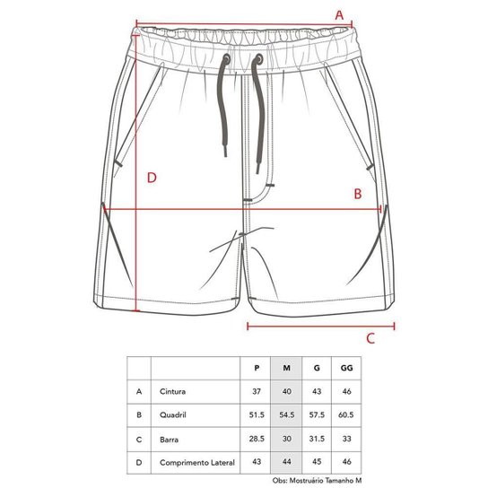 Shorts Com Elástico Utility MCD Classic