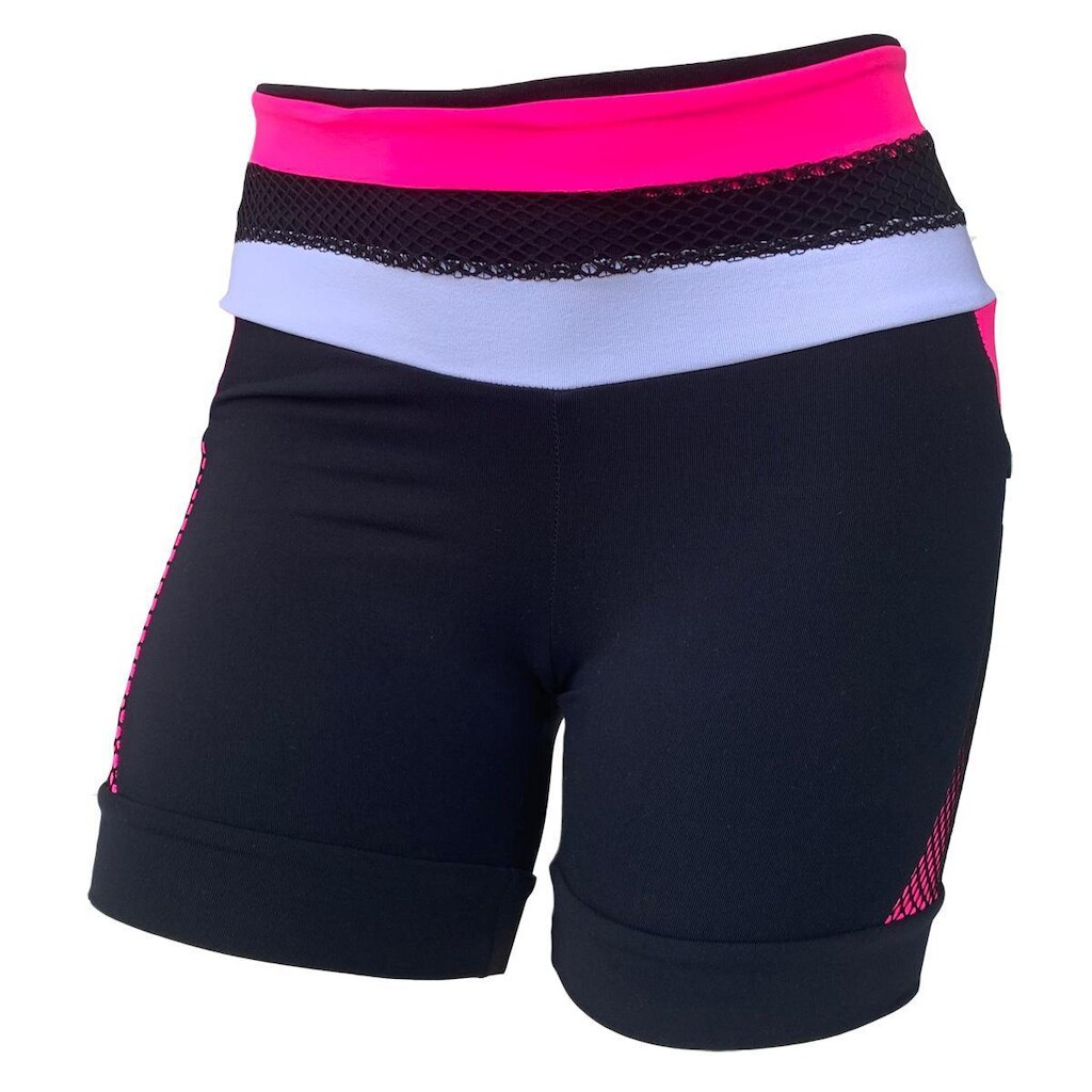 SHORTS COM TELA E BOLSO LATERAL DA MODAS TECIDO EM POLIAMIDA COM PROTEÇÃO UV