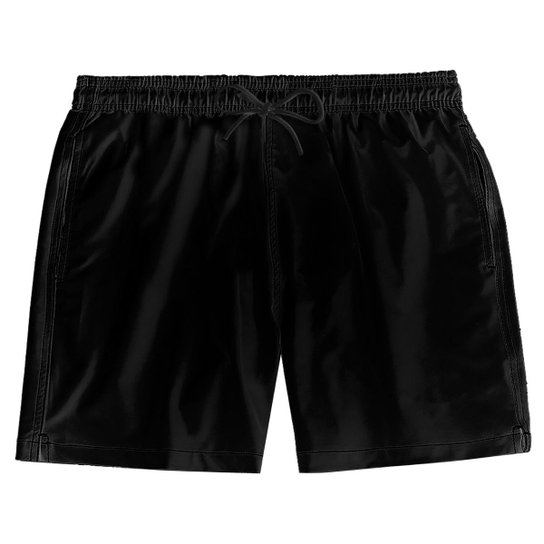 SHORTS CONFORT STRETCH SIMPLES SEM ESTAMPA PRETO MASCULINO ESTILO