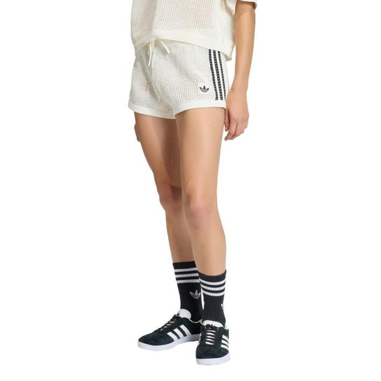 Shorts Crochê Adidas Feminina