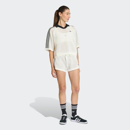 Shorts Crochê Adidas Feminina