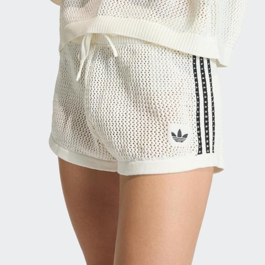 Shorts Crochê Adidas Feminina