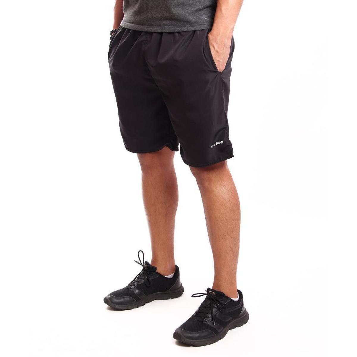 Shorts Curto Tecno Ligth OX SILVER Ideal Para Atividades Fisicas