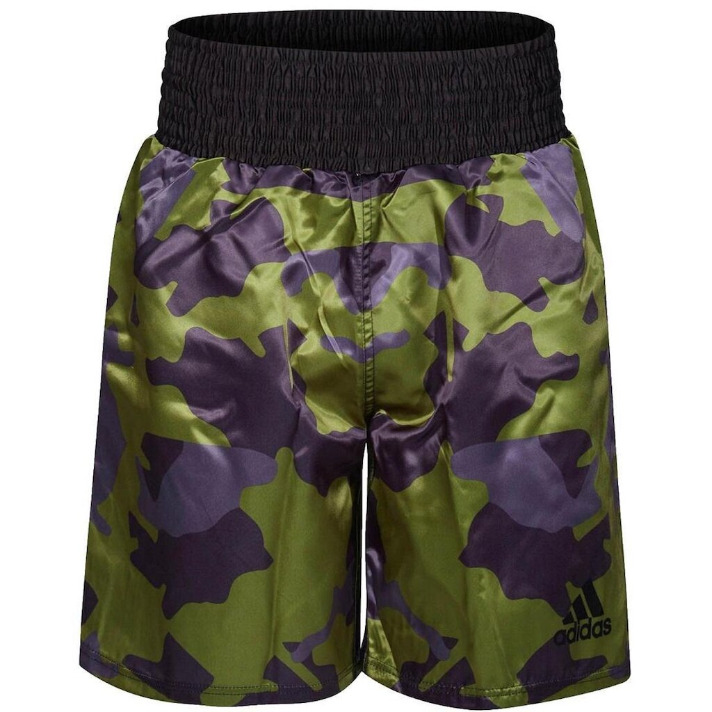 Shorts de Boxe Adidas - Verde + Preto