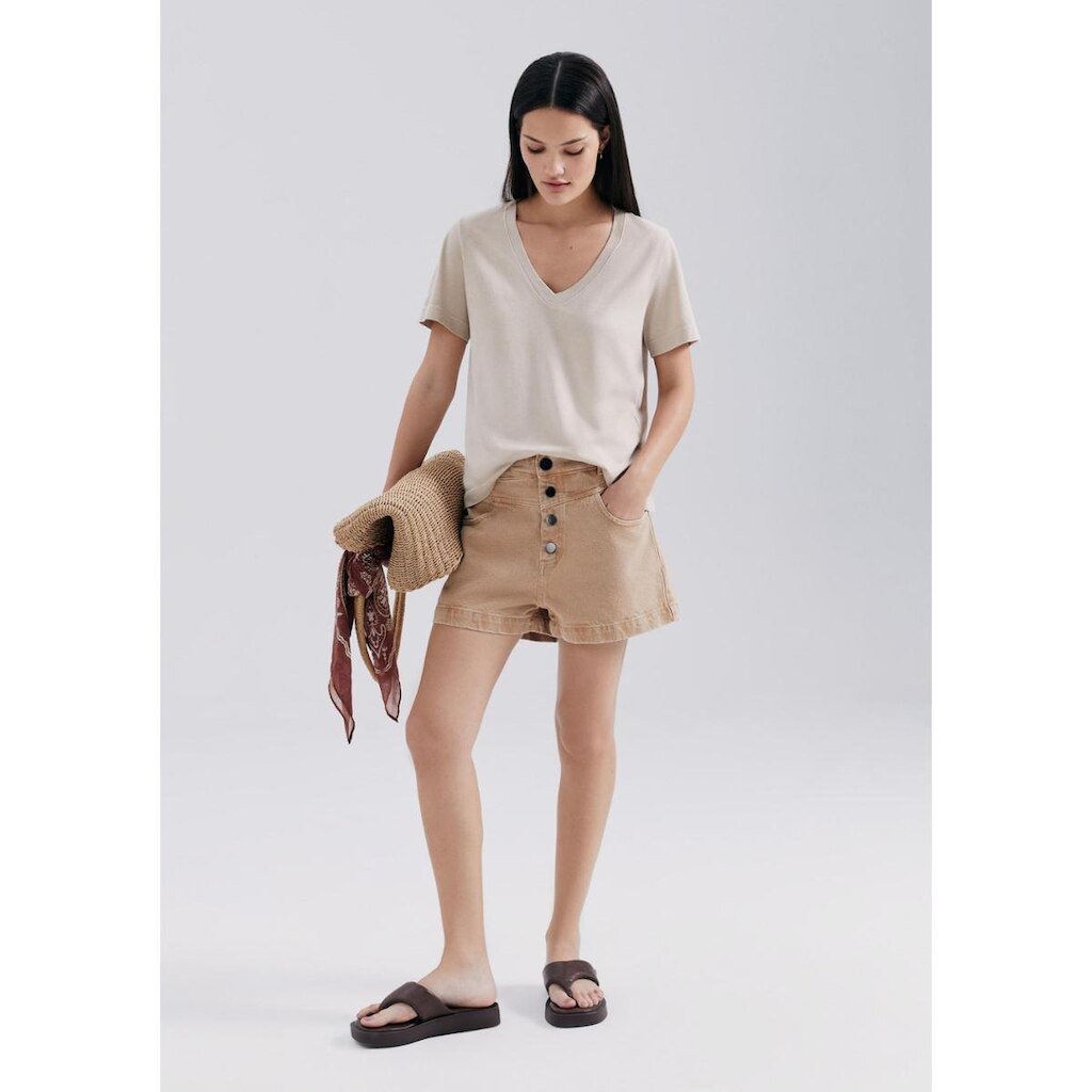 Shorts De Sarja Feminino Estonado Hering