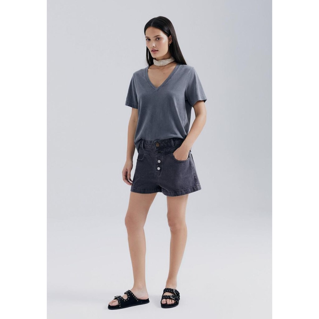 Shorts De Sarja Feminino Estonado Hering