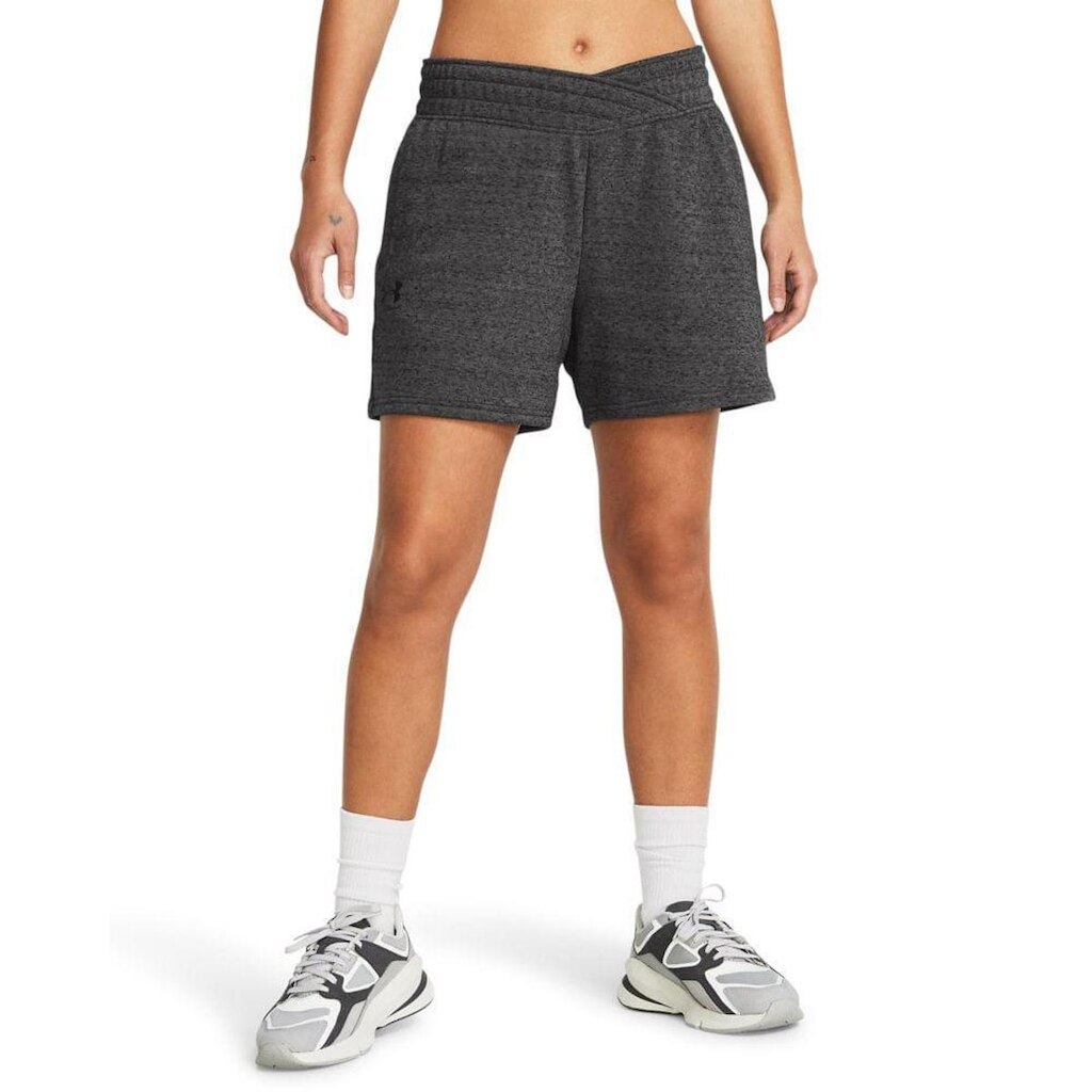 Shorts de Treino Feminino Under Armour Rival Terry G Cinza