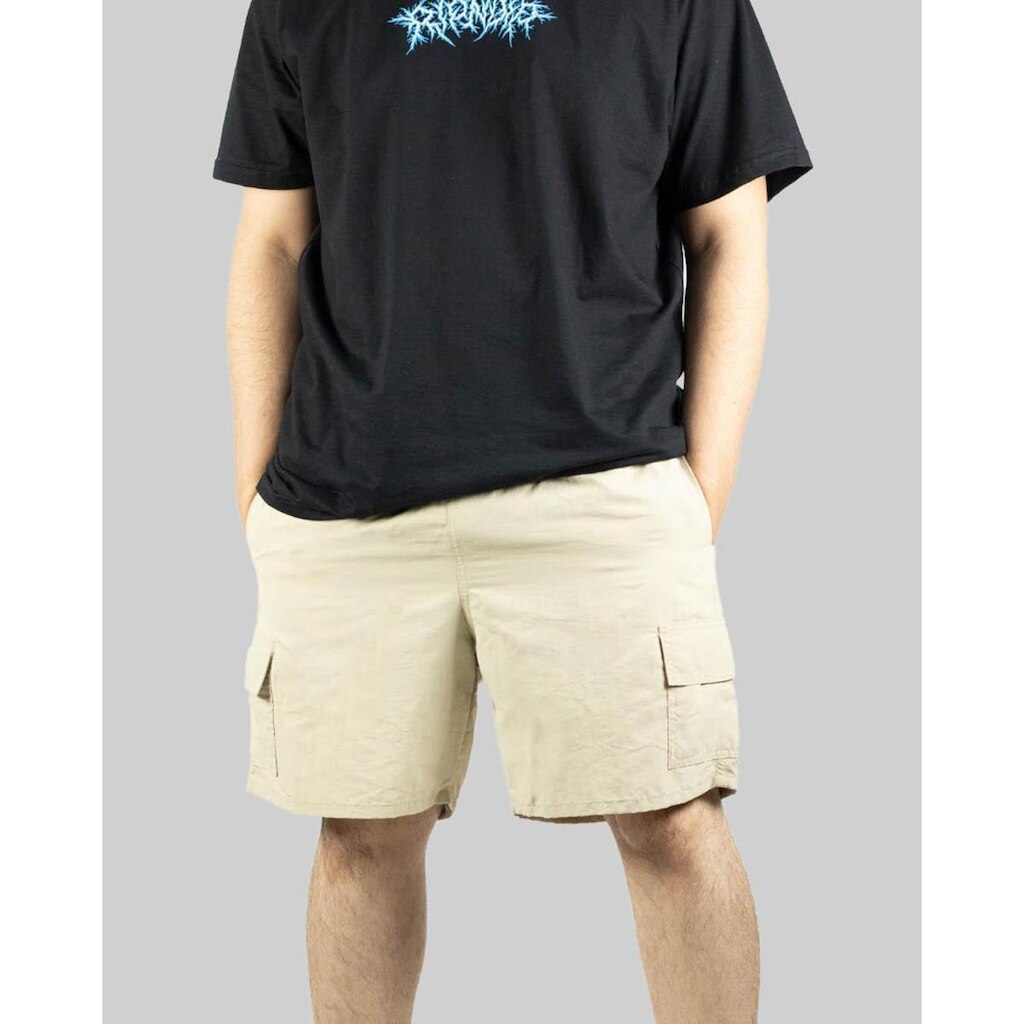 Shorts DR7 Street Cargo Logo Circle - Areia