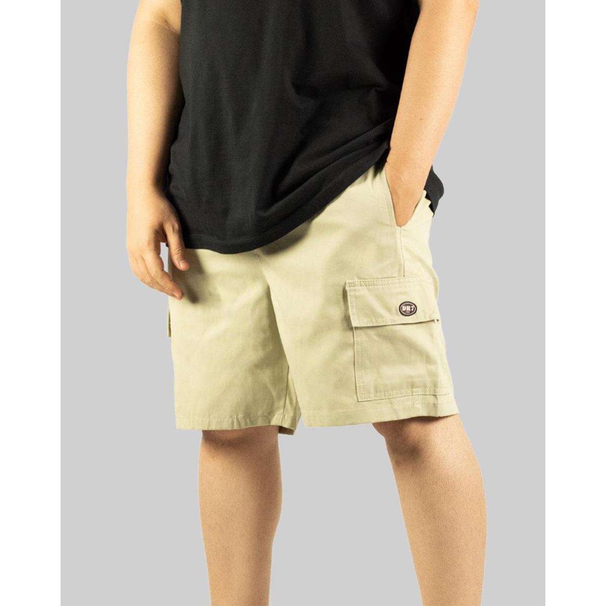 Shorts DR7 Street Cargo Logo Circle II- Areia