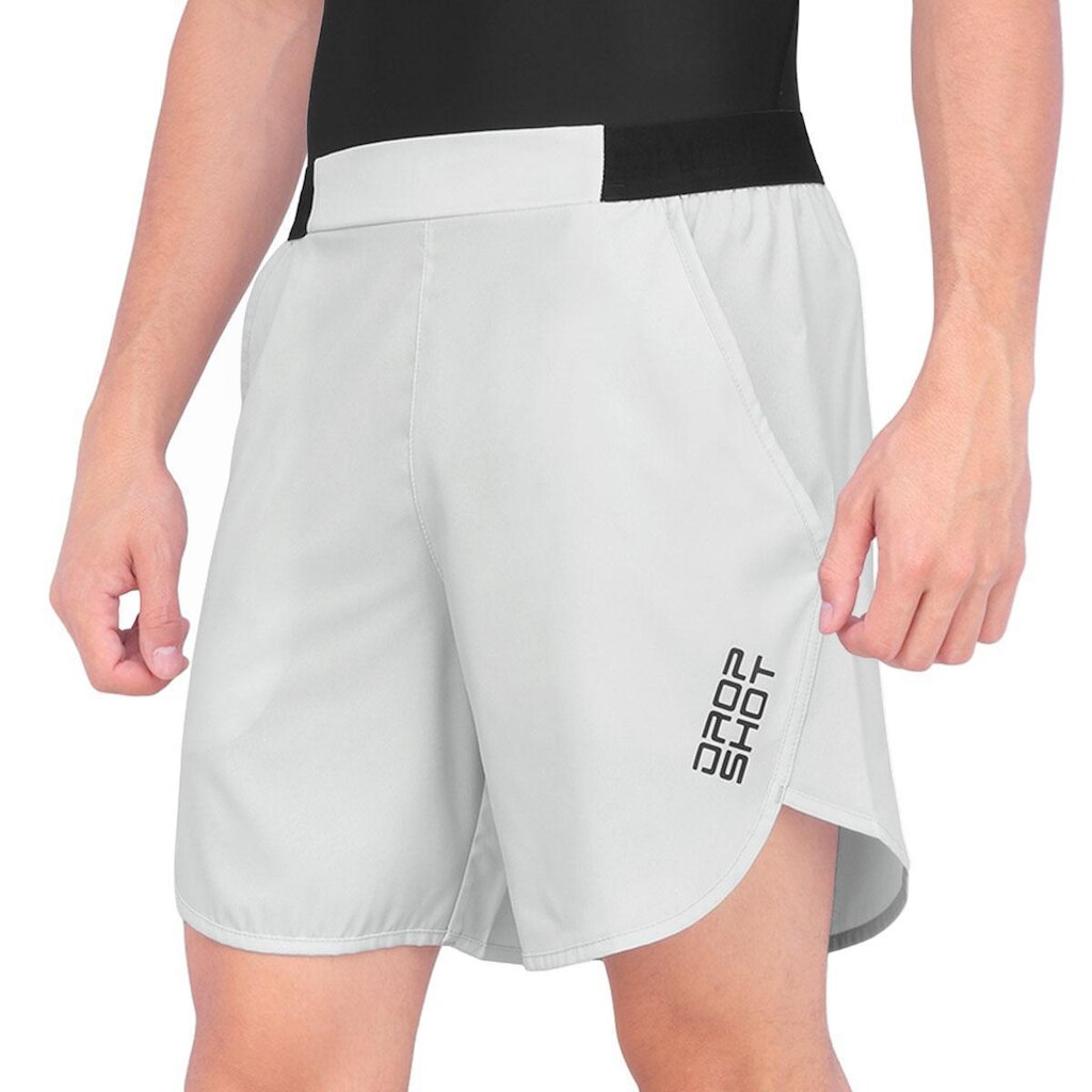 Shorts Drop Shot Ralff Abreu W25 Cinza Claro