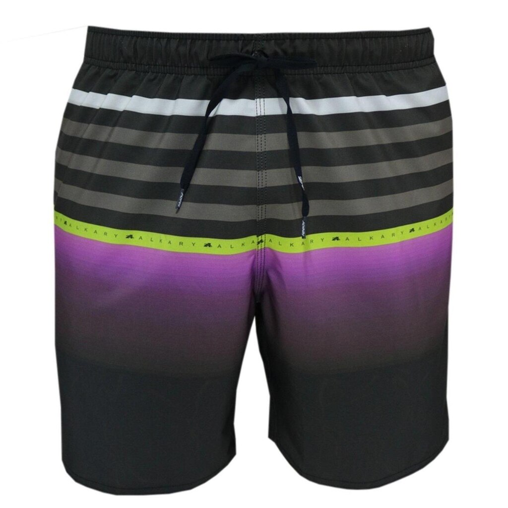Shorts Elástico Alkary Listras Preto