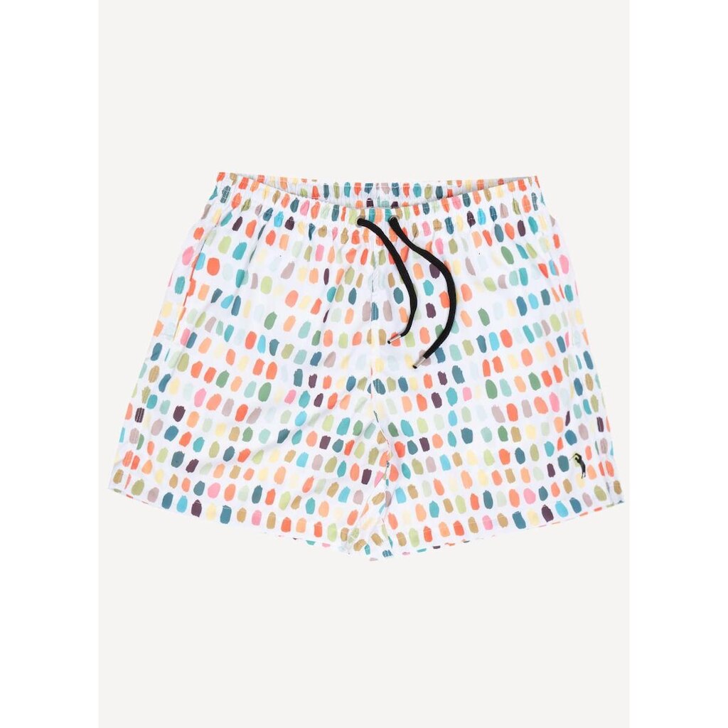 Shorts Estampado Aleatory Jussy Branco