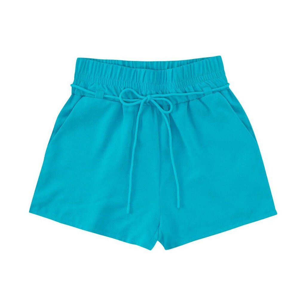 Shorts Feminino De Poá Light Endless Azul