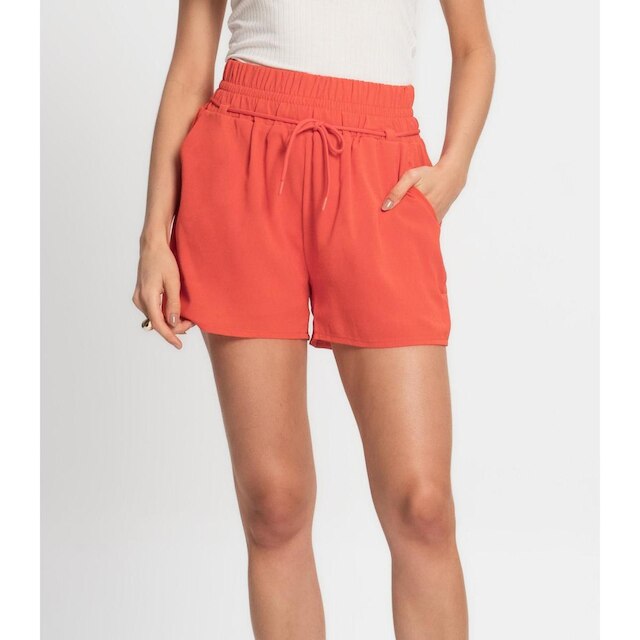 Shorts Feminino De Poá Light Endless Laranja