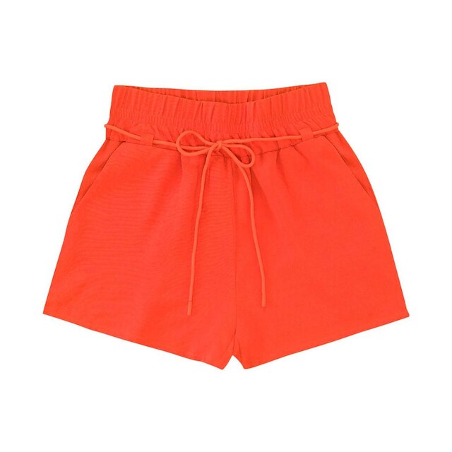 Shorts Feminino De Poá Light Endless Laranja