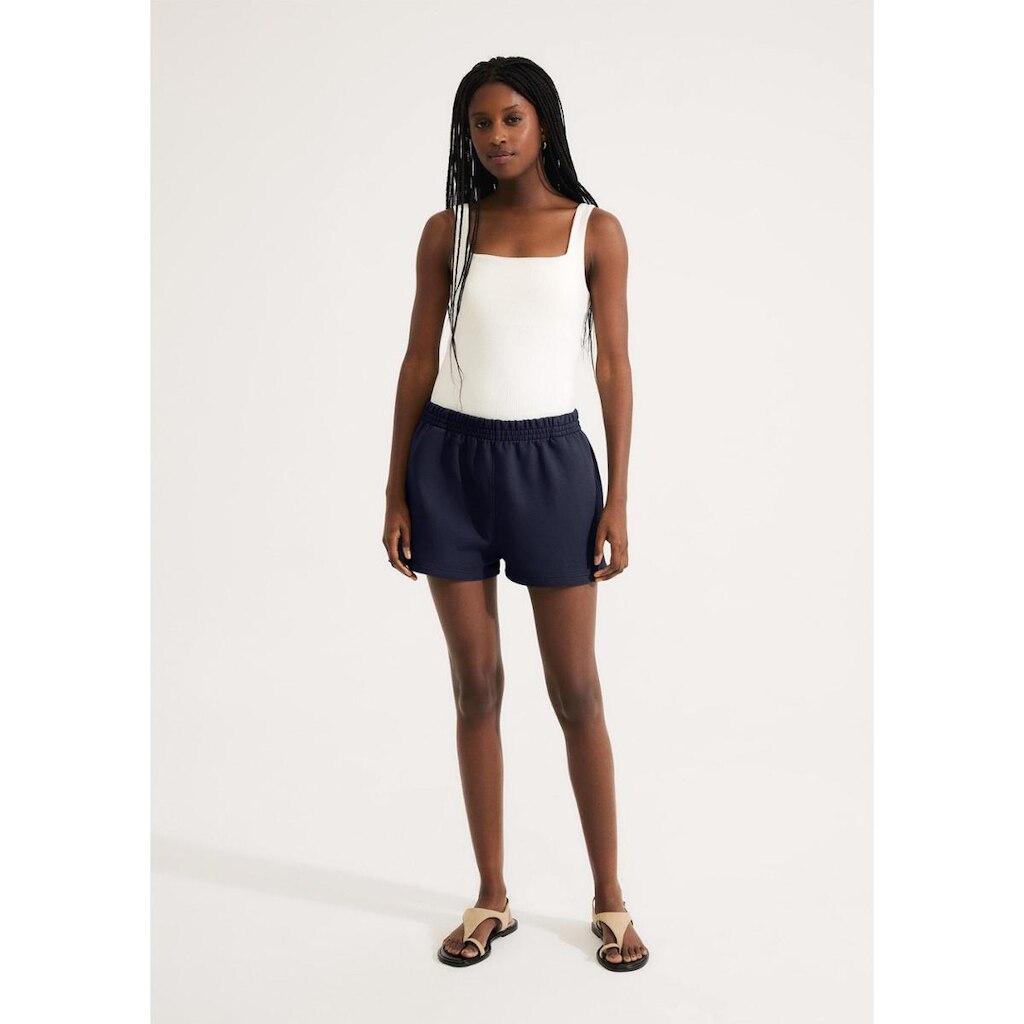 Shorts Feminino Em Malha Binada