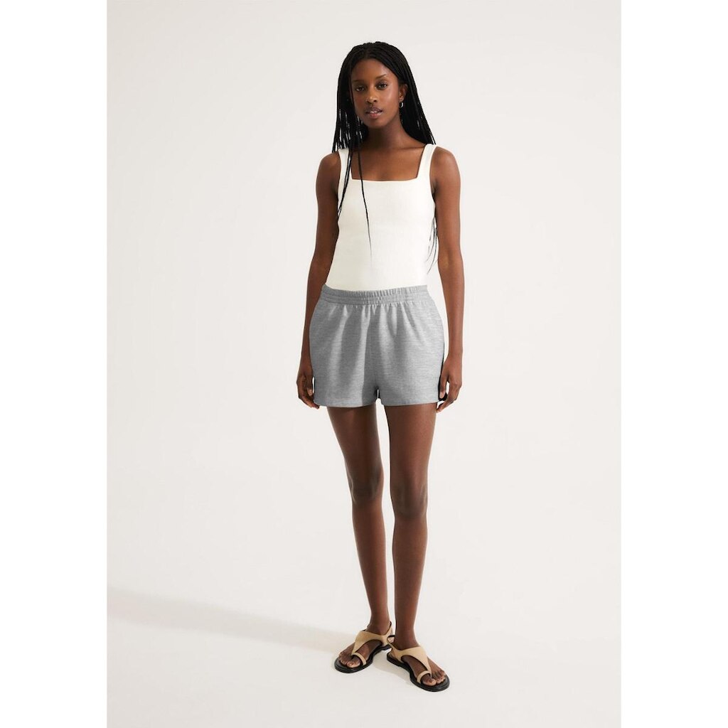 Shorts Feminino Em Malha Binada