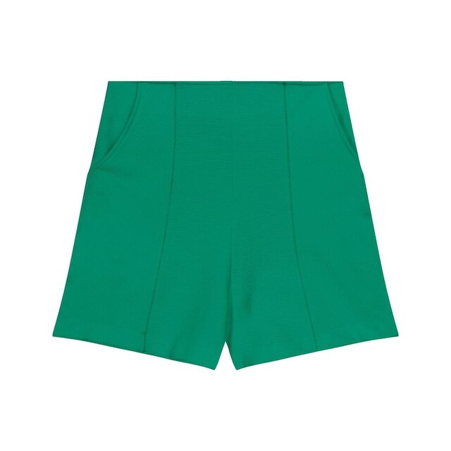 Shorts Feminino Em Moletinho Endless Verde