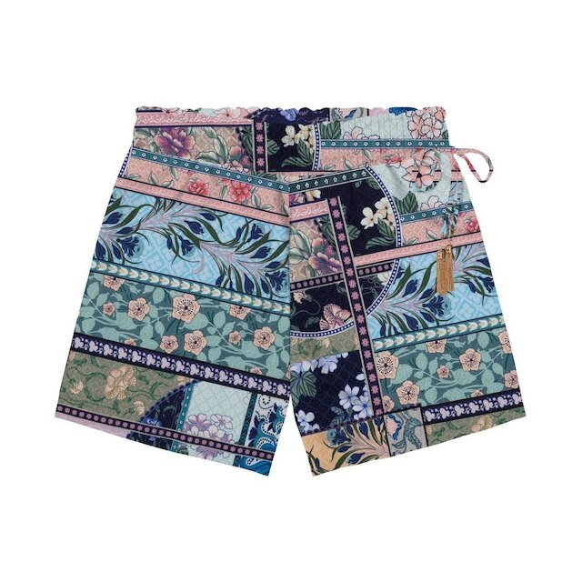 Shorts Feminino Estampado Endless Azul