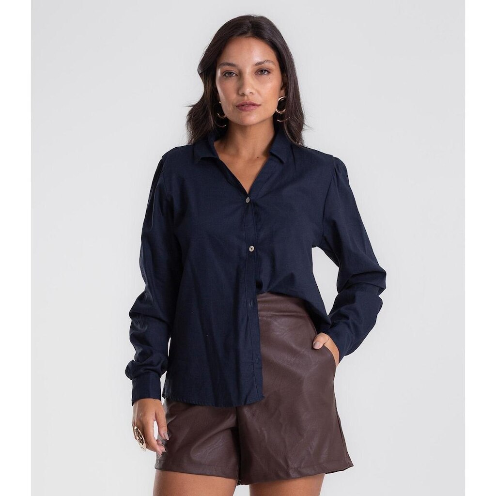 Shorts Feminino Sintético Endless Marrom