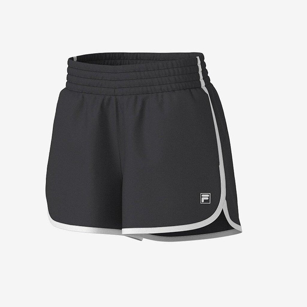 Shorts Fila Essential Floating Feminino Preto/Branco/Branco