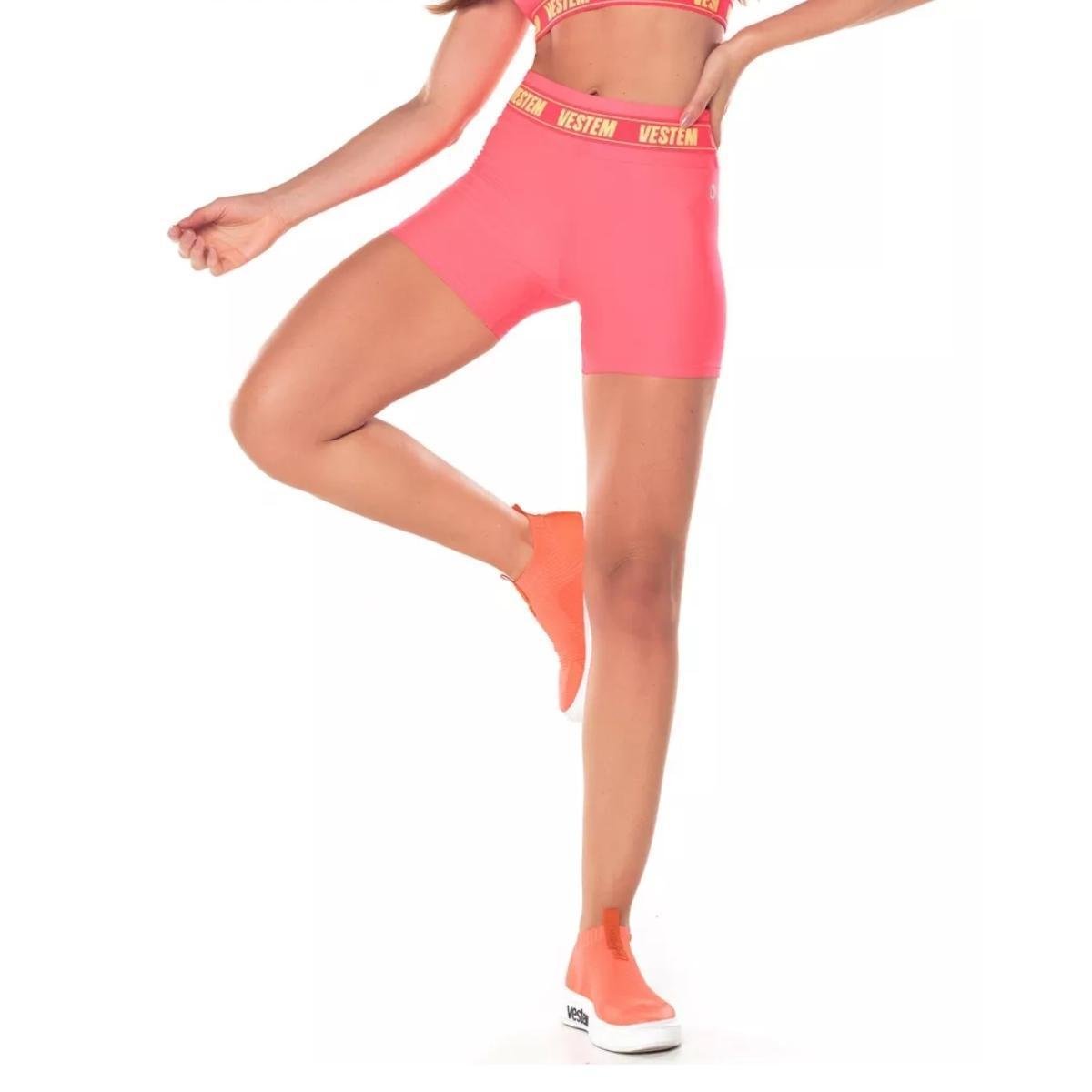 Shorts Fitness Hera Cos Elastico Vestem Academia Feminino