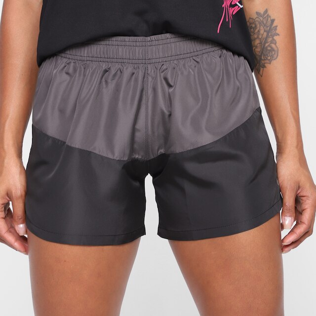 Shorts Gonew Bubble Feminino - Preto+Cinza é boa?