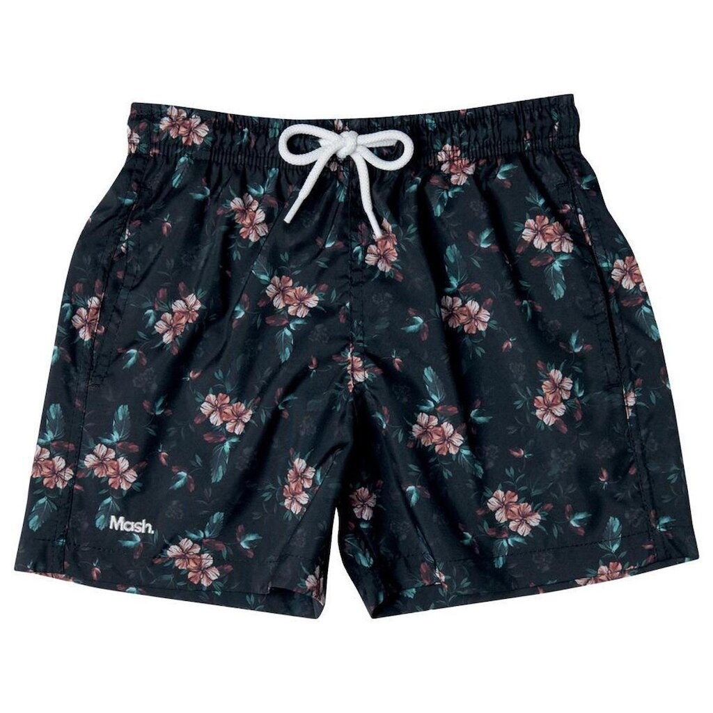 Shorts Infantil Estampado Floral Sombreado Mash Masculino