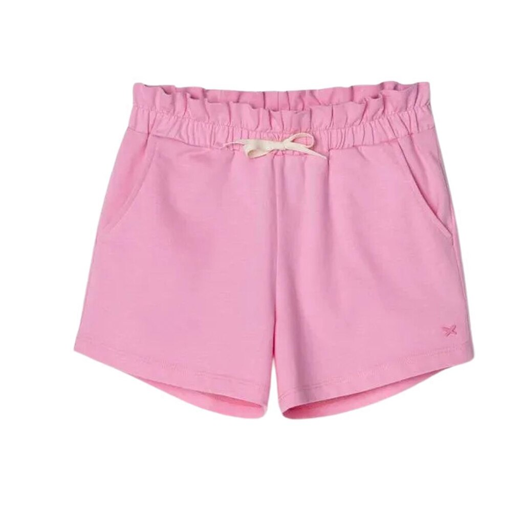 Shorts Infantil Hering Clochard Em Moletom Rosa