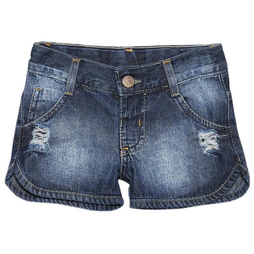 Shorts Infantil Look Jeans Basic Jeans - UNICA - 1P