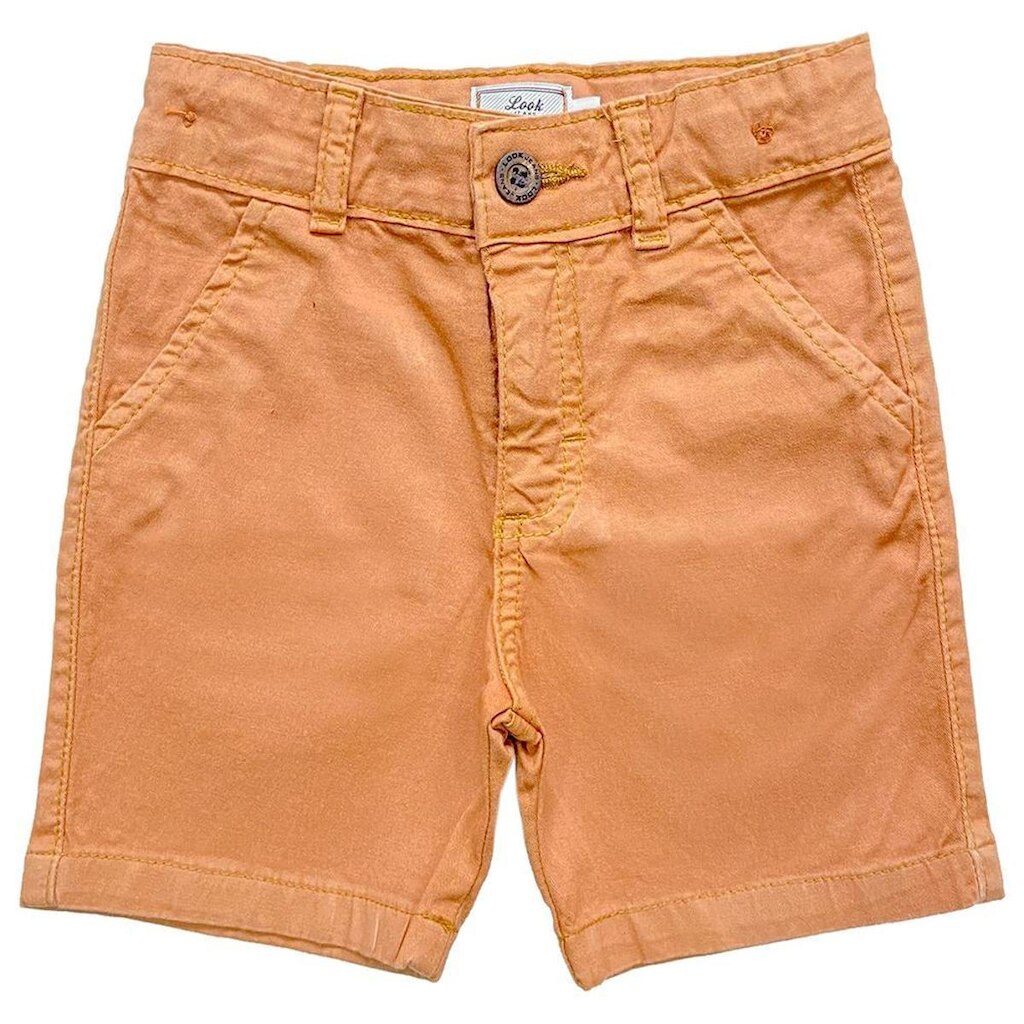 Shorts Infantil Look Jeans Sarja Collor - BEGE - P