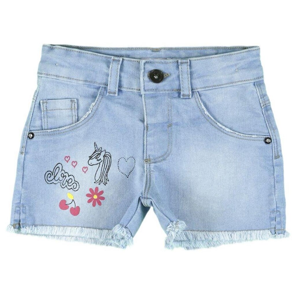 Shorts Infantil Look Jeans Silk Jeans - UNICA - 01